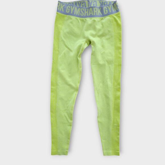 Gymshark Pants - Gymshark Low Rise Training Tights Neon Green/Yellow Women Sz S